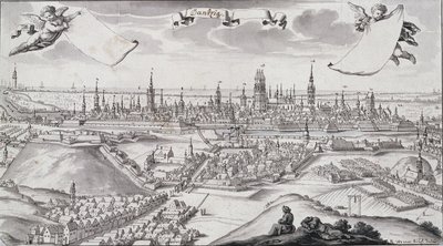 Panorama of Gdansk by Frederich Wener